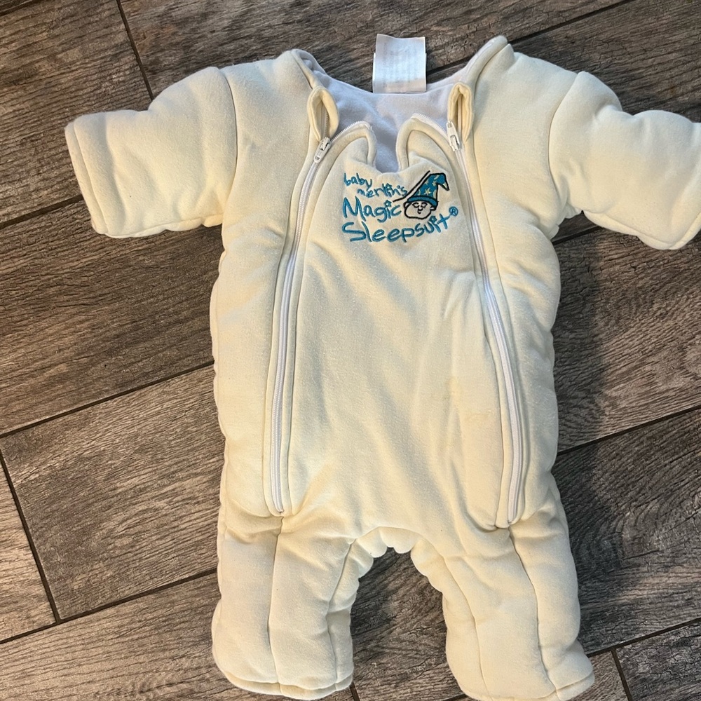 Baby Merlin's Magic Sleepsuit Cream Footie